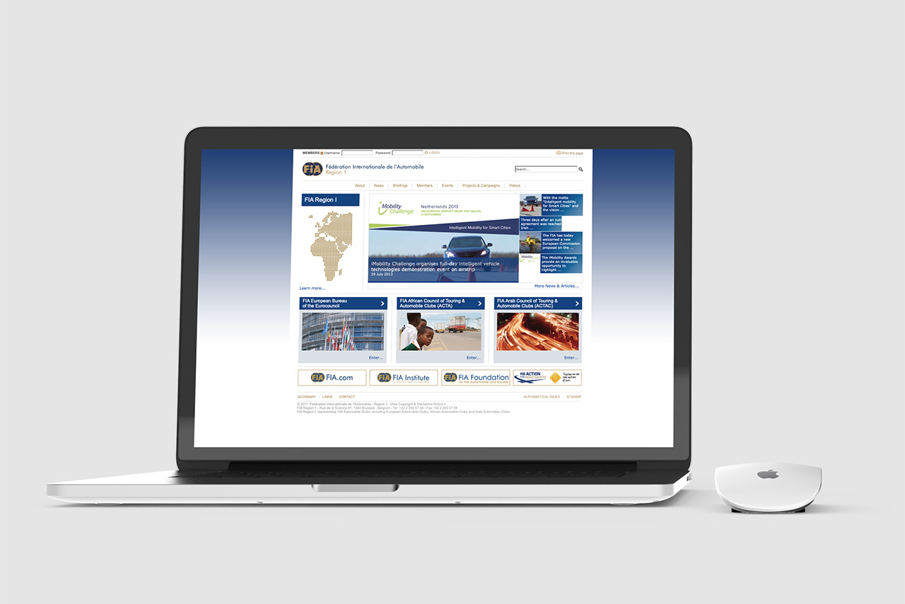 FIA Region I website design